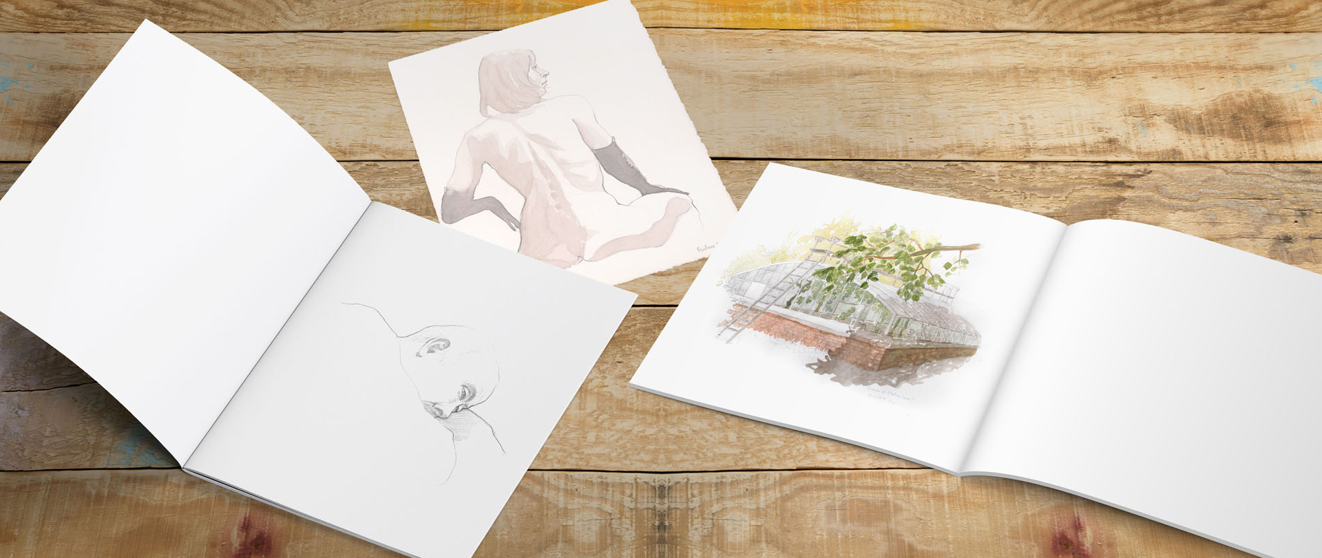table atelier avec dessins