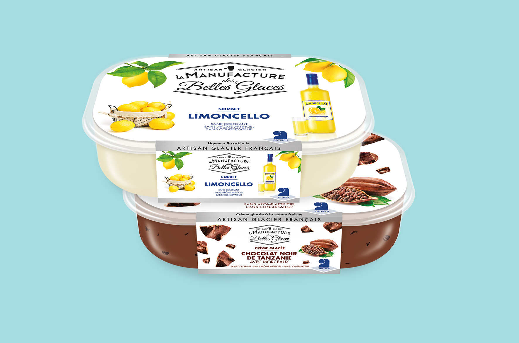 bac à glace de la marque
