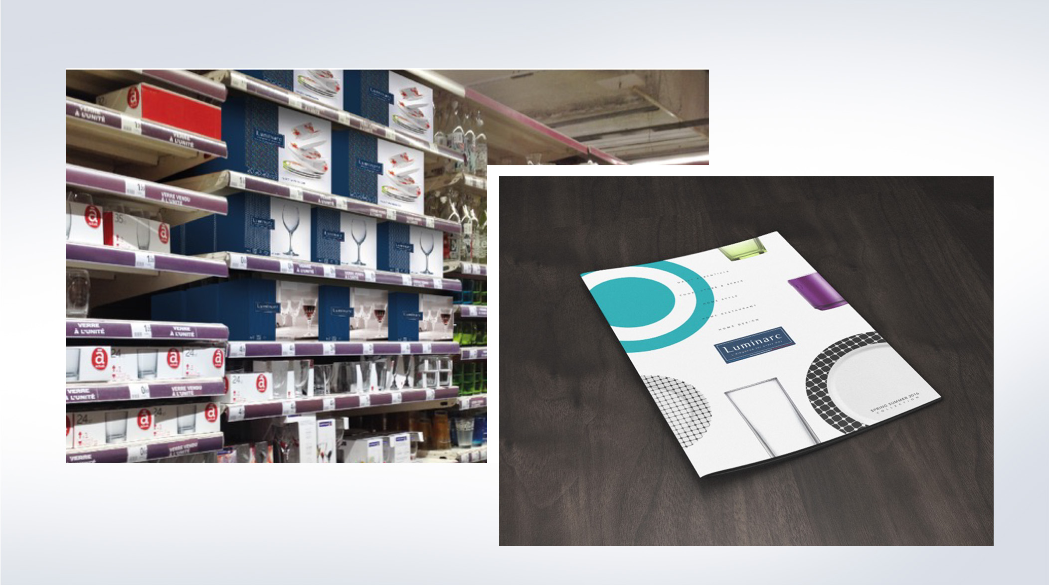 packagings en linéaire et catalogue produits axe 3