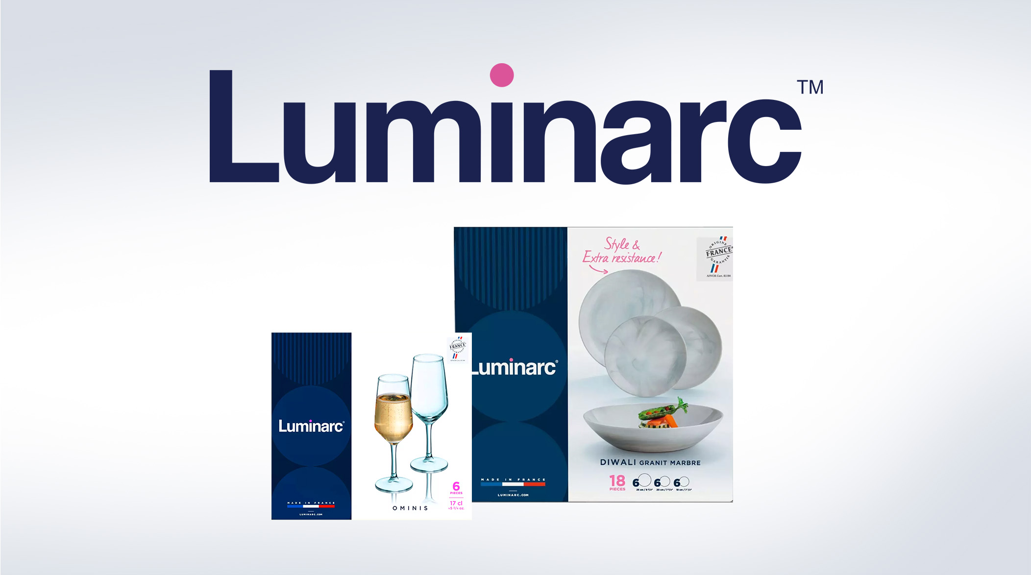 Logo et packagings actuelle de la marque